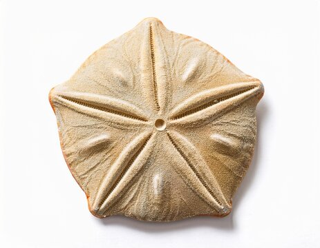 sand dollar isolated on transparency summer souvenir