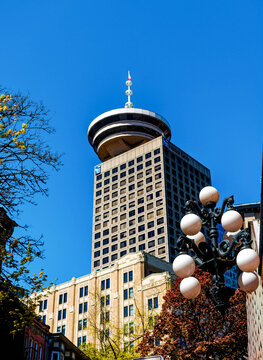 Vancouver Lookout Tower at Harbour Centre in Downtown Vancouver, British Columbia