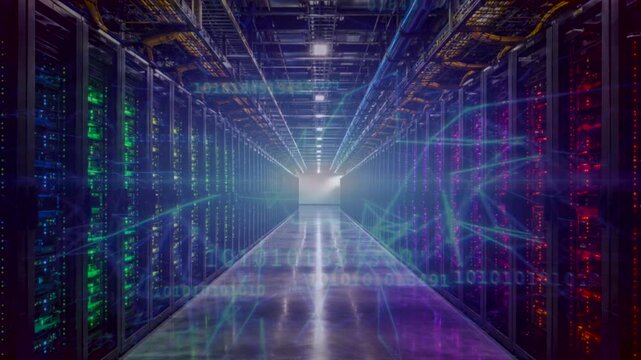 Computer network data animation