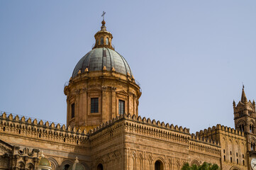 Obraz premium Iconic dome of Palermo Cathedral.