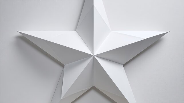 Geometric White Star Shape Abstract Background.