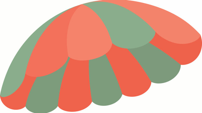Colorful Parachute Canopy in Air.