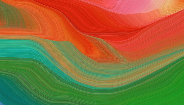 horizontal colorful abstrat wave background with per firebrick and light sea reen colors can be used a texture background or walpaper