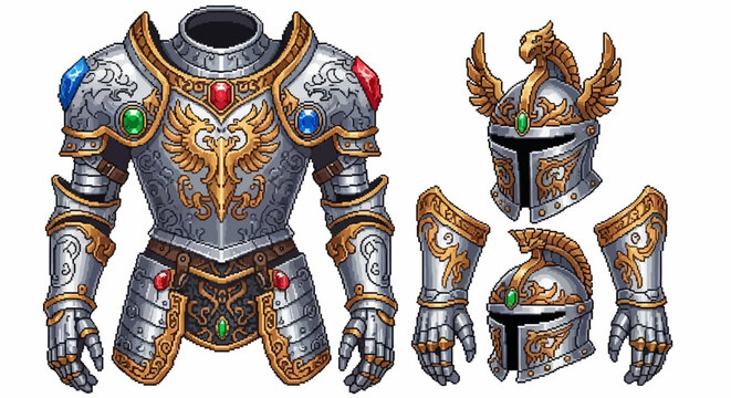 Medieval Knight Armor Set.