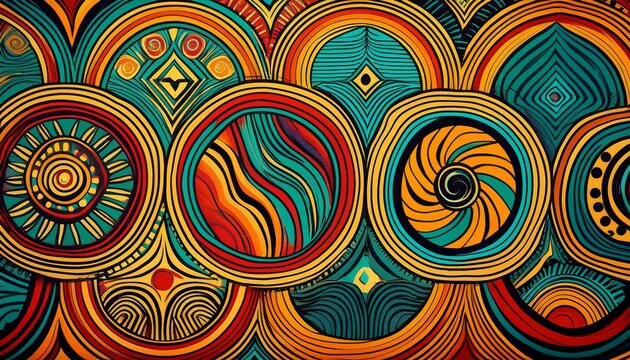 abstract african pattern ethnic background tribal traditonal texture pop art style creative design for textiles and merchandise printing