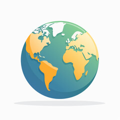 Obraz premium Stylized Globe Illustration