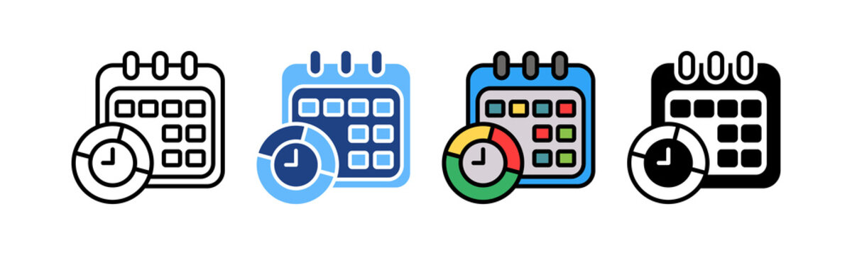 Time Allocation multiple icon