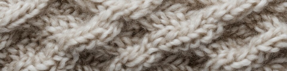 Obraz premium Cozy Textured Knit Close-Up of Warm Wool Fabric