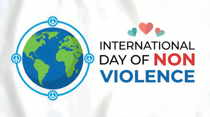International Day of Non-Violence global peace symbol
