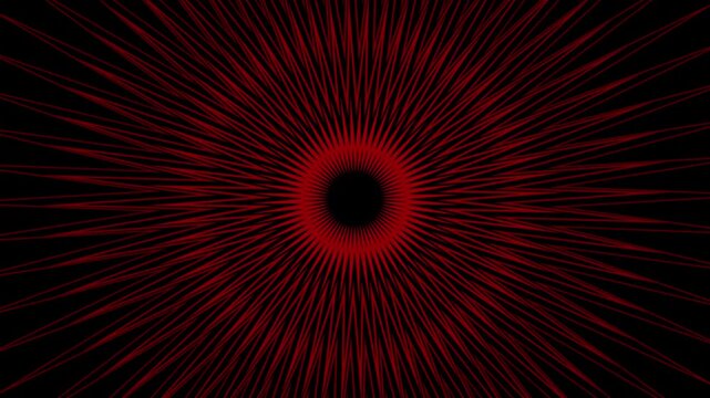 Minimal radio wave radiating motion graphic.