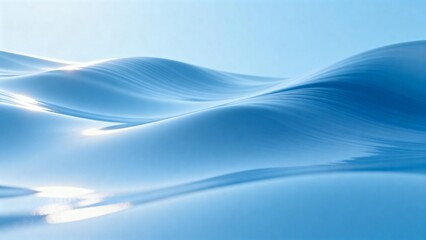 Fototapeta premium Blue flowing liquid surface