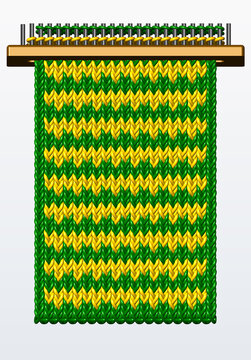 Dise&ntilde;o de tejido o patron a dos colores