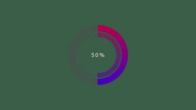 Animation of 10 seconds countdown counter with ALPHA channel. electronic clock with red digits and animated circle. 10 sec timer