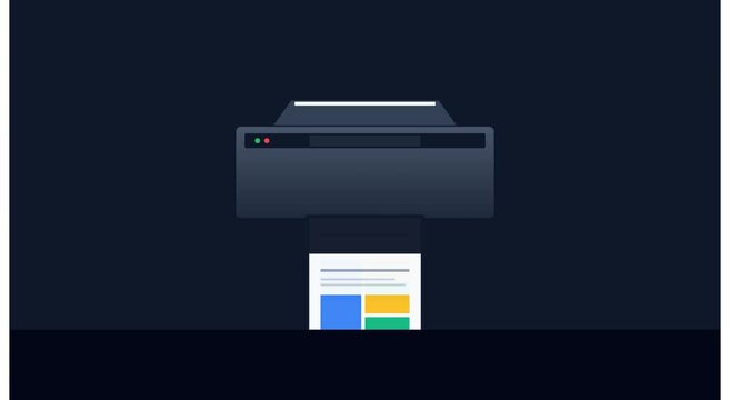 Business growth and document printing motion animation