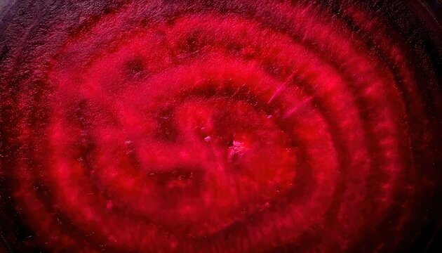 Intense Red Swirl - A Captivating Abstract Design with Depth and Texture.