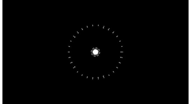 Minimalist abstract loading spinner animation on animation