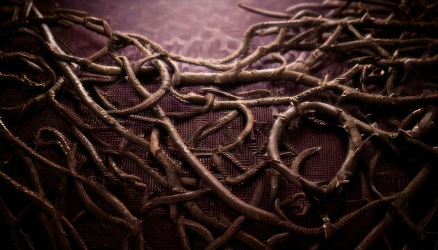 Intricate Network of Roots - A Close-Up View of Natures Foundation.