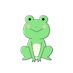 Fototapeta premium カエルのイラスト
