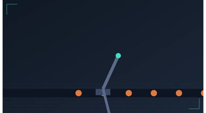 Robotic arm automation and signal processing motion animation