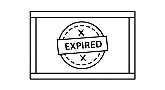 Expired label icon