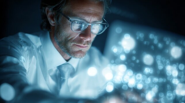 Smart learning with ai: customized education for every student. Neon interfaces. Smart education: subtle enhancements in ai-driven personalized learning. Futuristic screens. Digital analytics.
