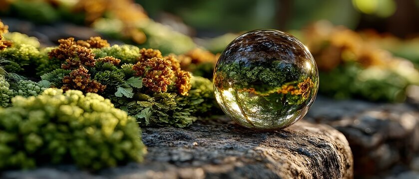 Subtle messages of environmental harmony in sunlit woods. Thrill