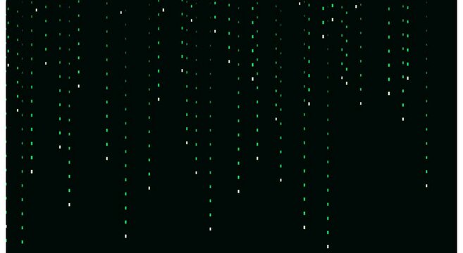 Digital matrix rain code falling abstract background animation