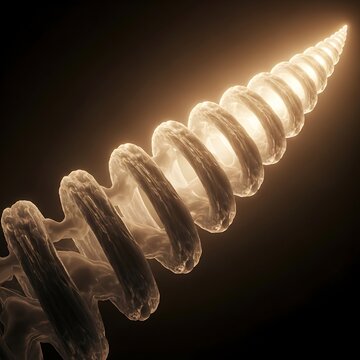 Close-up of glowing glass insulator.