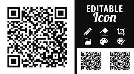 Fototapeta premium The QR code graphic serves as a versatile digital scanning tool for information access and contactless interaction in modern commerce.