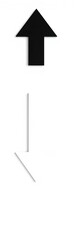 Fototapeta premium Set of three directional arrows (up, down, and left) in black and white, ||directional indicators, graphic element