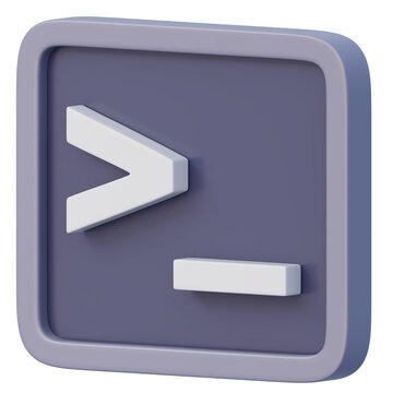 Terminal access 3d command line interface for programming and system administration developer coding