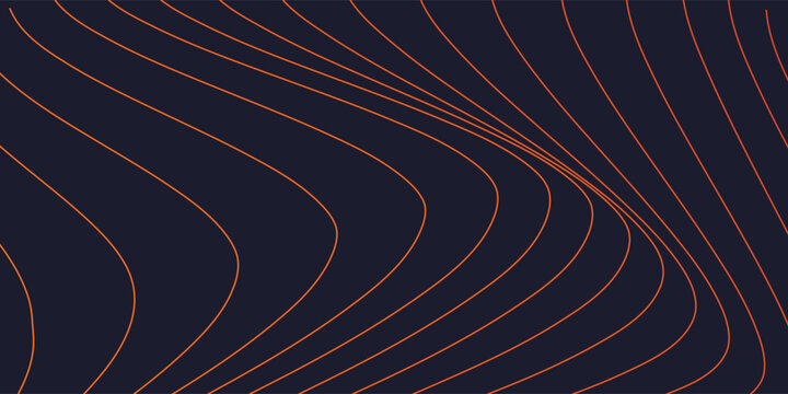 Abstract dark background with flowing orange lines creating a dynamic pattern.