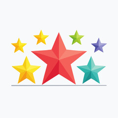 Obraz premium Colorful Stars Collection