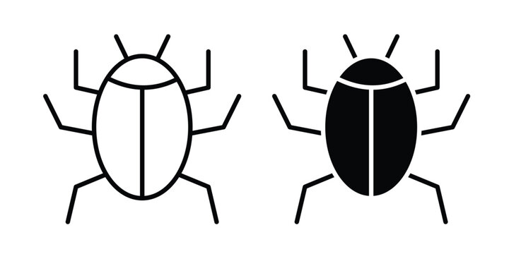 Bugs icon vector. pictogram illustration on white background.