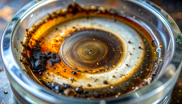 Circular coffee stains
