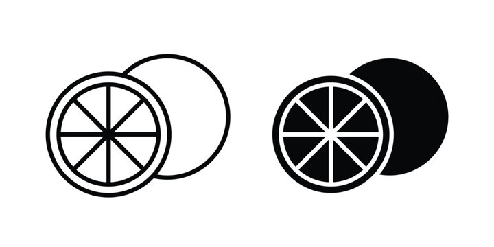 Citrus icon vector. pictogram illustration on white background.
