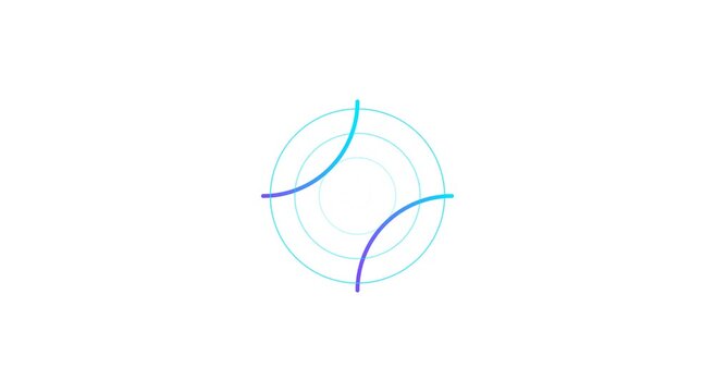 Minimalist abstract circular loading animation motion animation