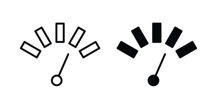 Gauge icon vector. pictogram illustration on white background.