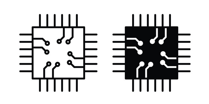 Microchip icon vector. pictogram illustration on white background.