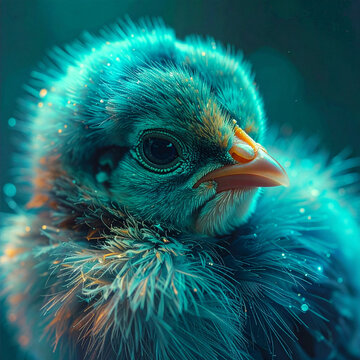 Close up chick portrait