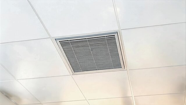 Ceiling Air Vent With Panel Seams
