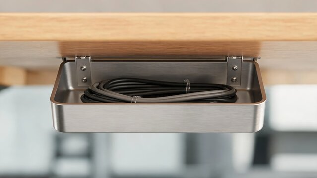 Under Desk Cable Management Tray

