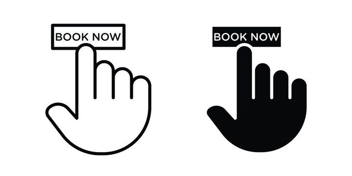online booking icon vector. pictogram illustration on white background.