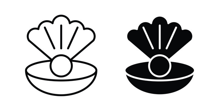 Pearl icon vector. pictogram illustration on white background.