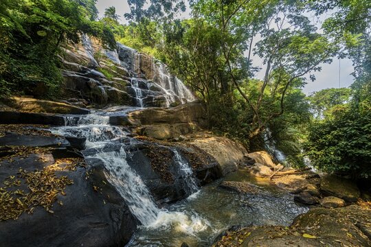 Small waterfalls near the Zongo waterfall, DR Congo