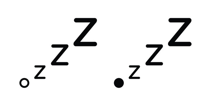 Snooze icon vector. pictogram illustration on white background.