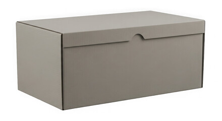 Naklejka premium Modern gray metal file cabinet with handles