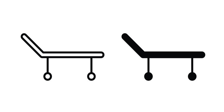 Stretcher icon vector. pictogram illustration on white background.