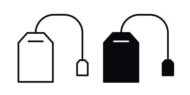 Tea bag icon vector. pictogram illustration on white background.
