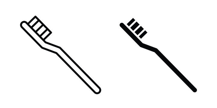 Toothbrush icon vector. pictogram illustration on white background.
